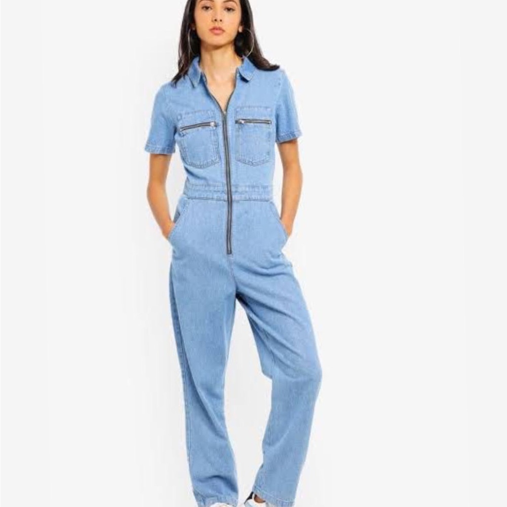 Topshop Denim Boiler Suit